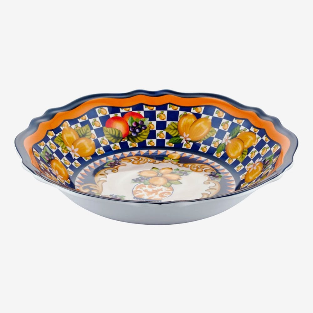 Mavi Melamin Servis Kasesi 35 Cm Capri Collection by Chiara Alessi