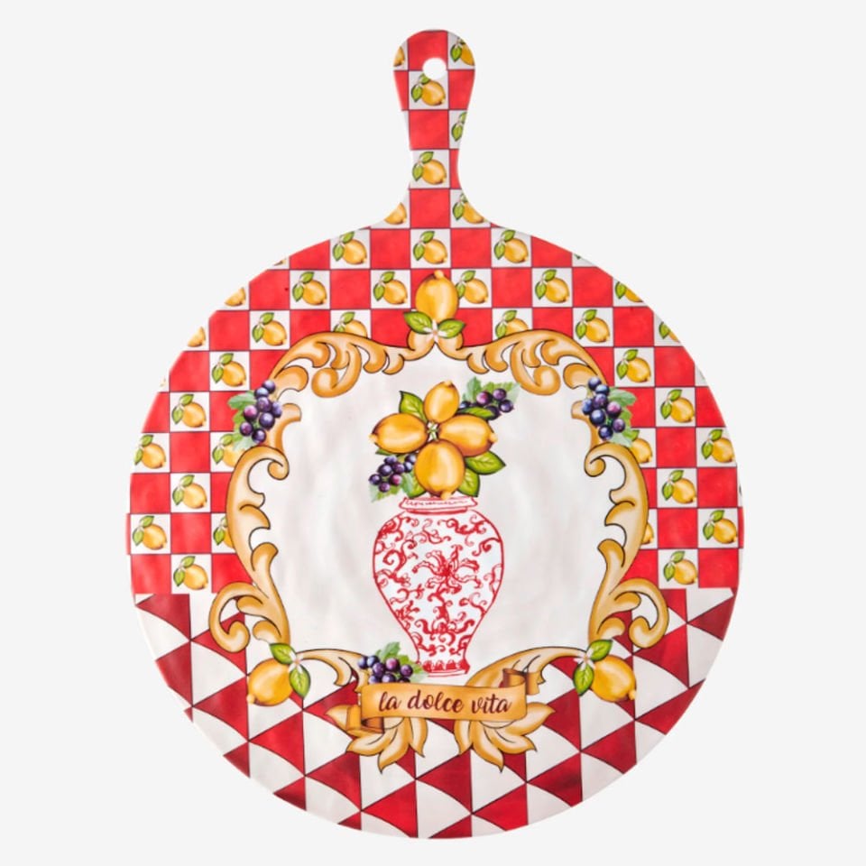 Kırmızı Melamin Sunum Tahtası 41 Cm Capri Collection by Chiara Alessi