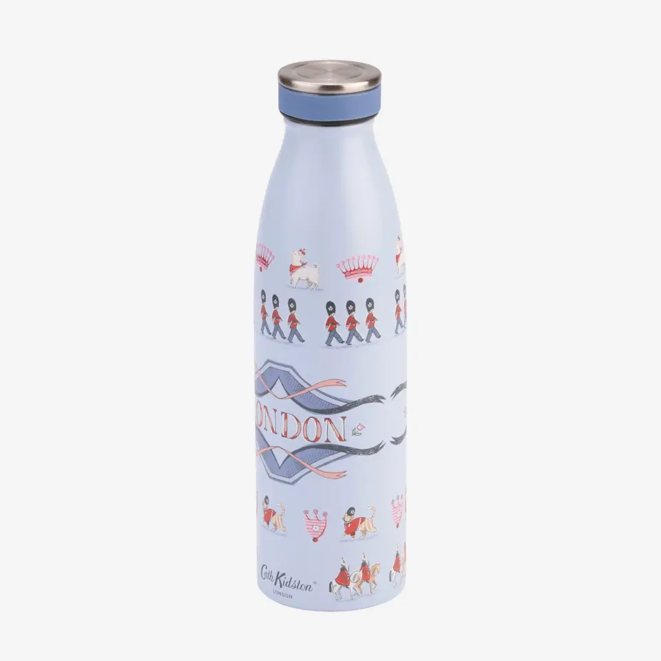 Cath Kidston Mavi Paslanmaz Çelik Termos 460 Ml London