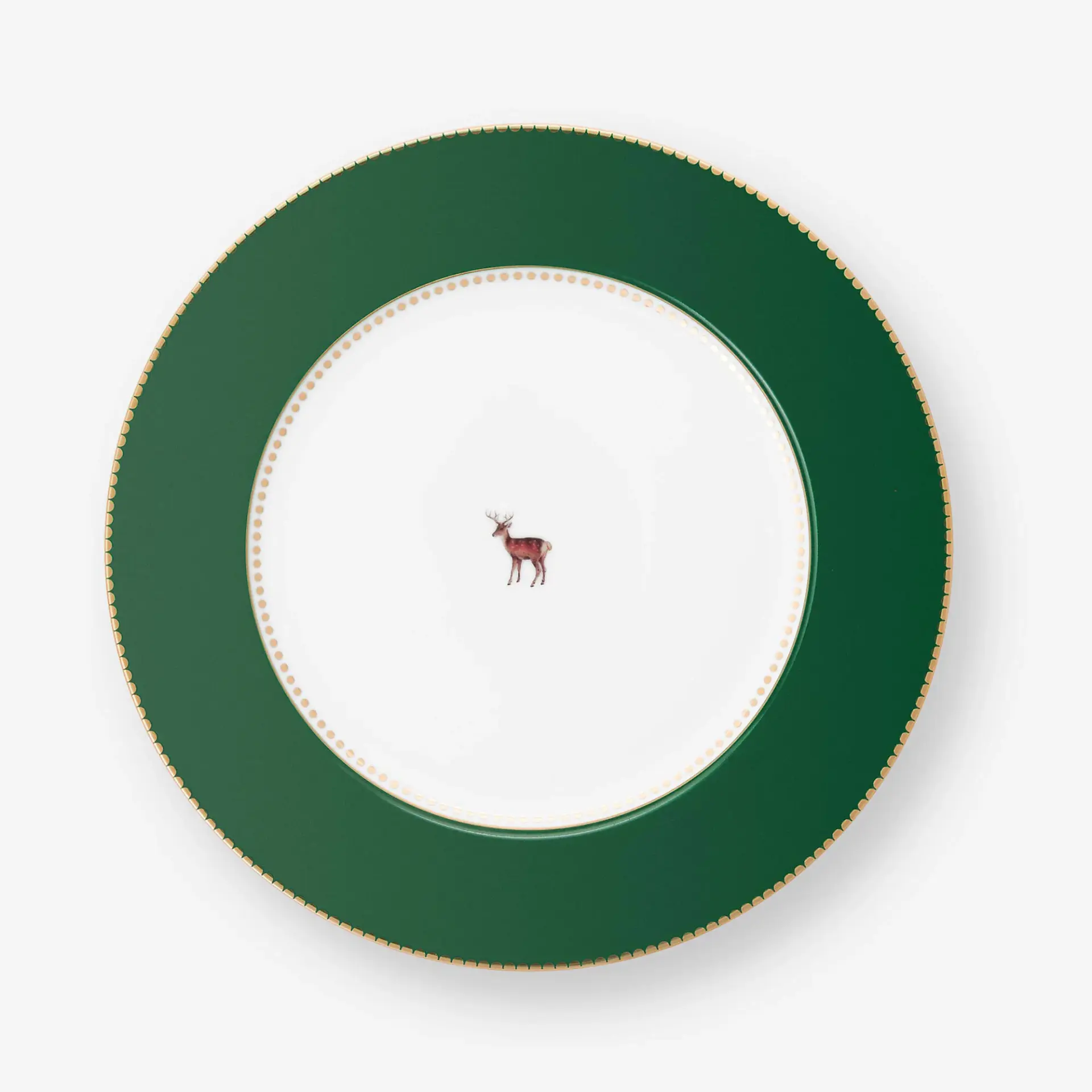 Pip Studio Yeşil Geyik Porselen Yemek Tabağı 26,5 Cm
