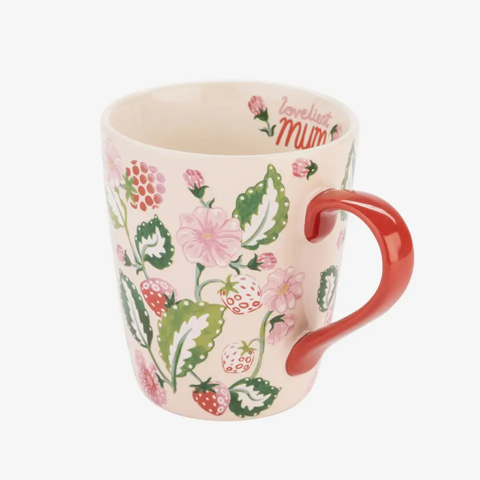 Cath Kidston Lovliest Mum Kırmızı Stoneware Kupa 375 Ml