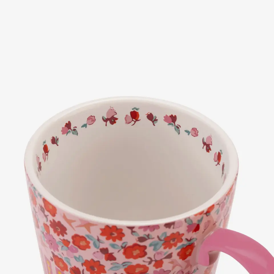 Cath Kidston Çiçekli Pembe Mum Stoneware Kupa 375 Ml