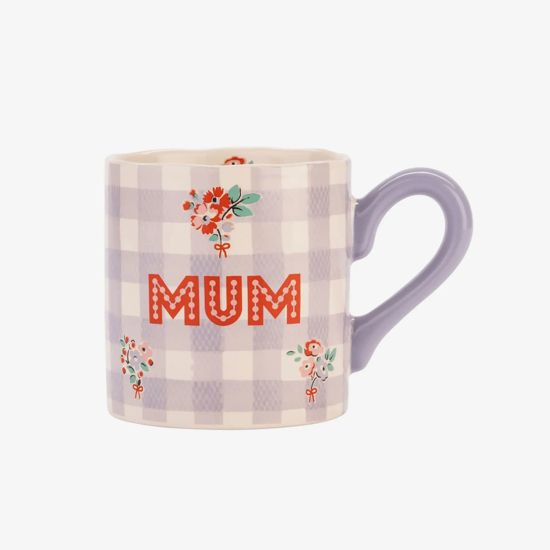 Cath Kidston Mum Pötikare Lila Stoneware Kupa 240 Ml