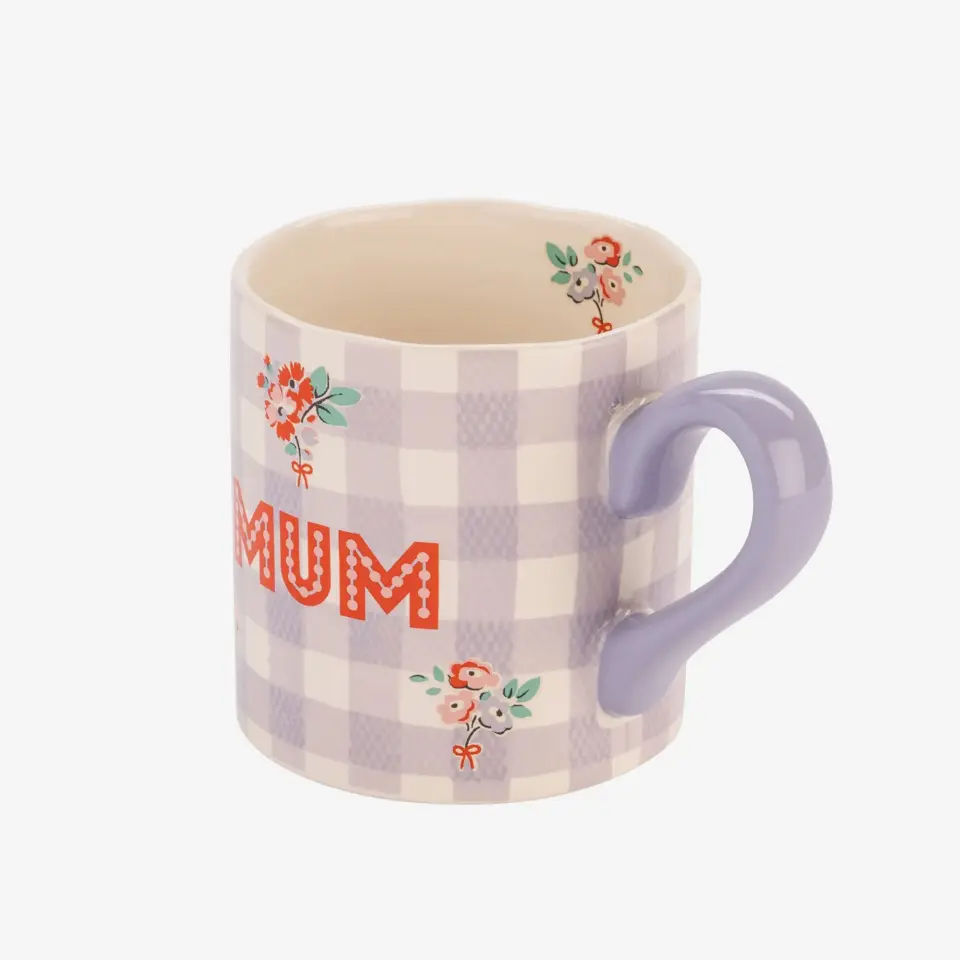 Cath Kidston Mum Pötikare Lila Stoneware Kupa 240 Ml