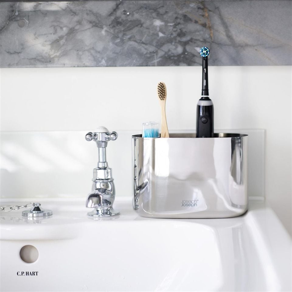 Joseph Joseph EasyStore Luxe Büyük Diş Fırçalık Caddy Çelik