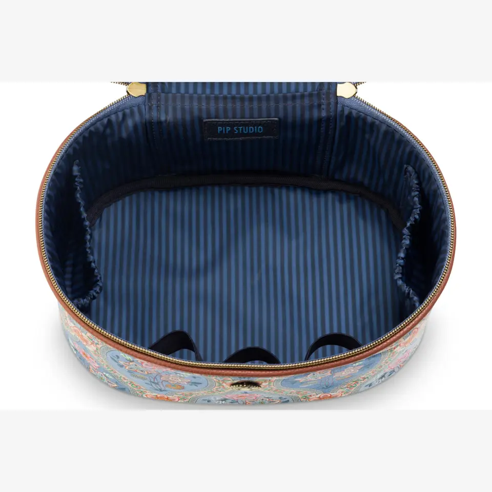 Pip Studio Mavi Polyester Makyaj Çantası 26X16x16 Cm