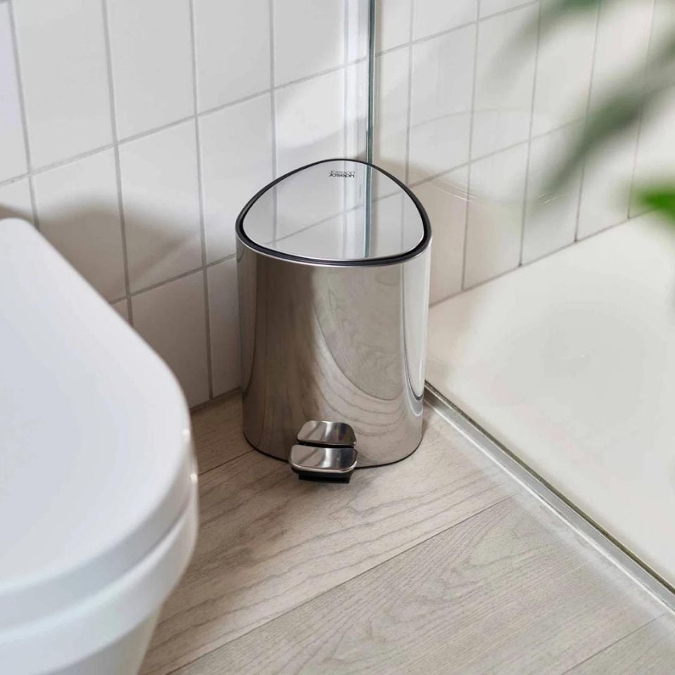 Joseph Joseph EasyStore Luxe Paslanmaz Çelik Pedallı Çöp Kovası 5 L
