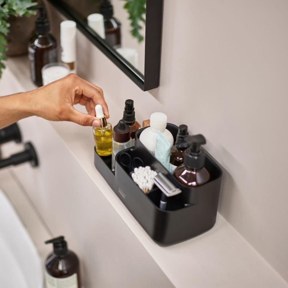 Joseph Joseph EasyStore Banyo Düzenleyici - Mat Siyah