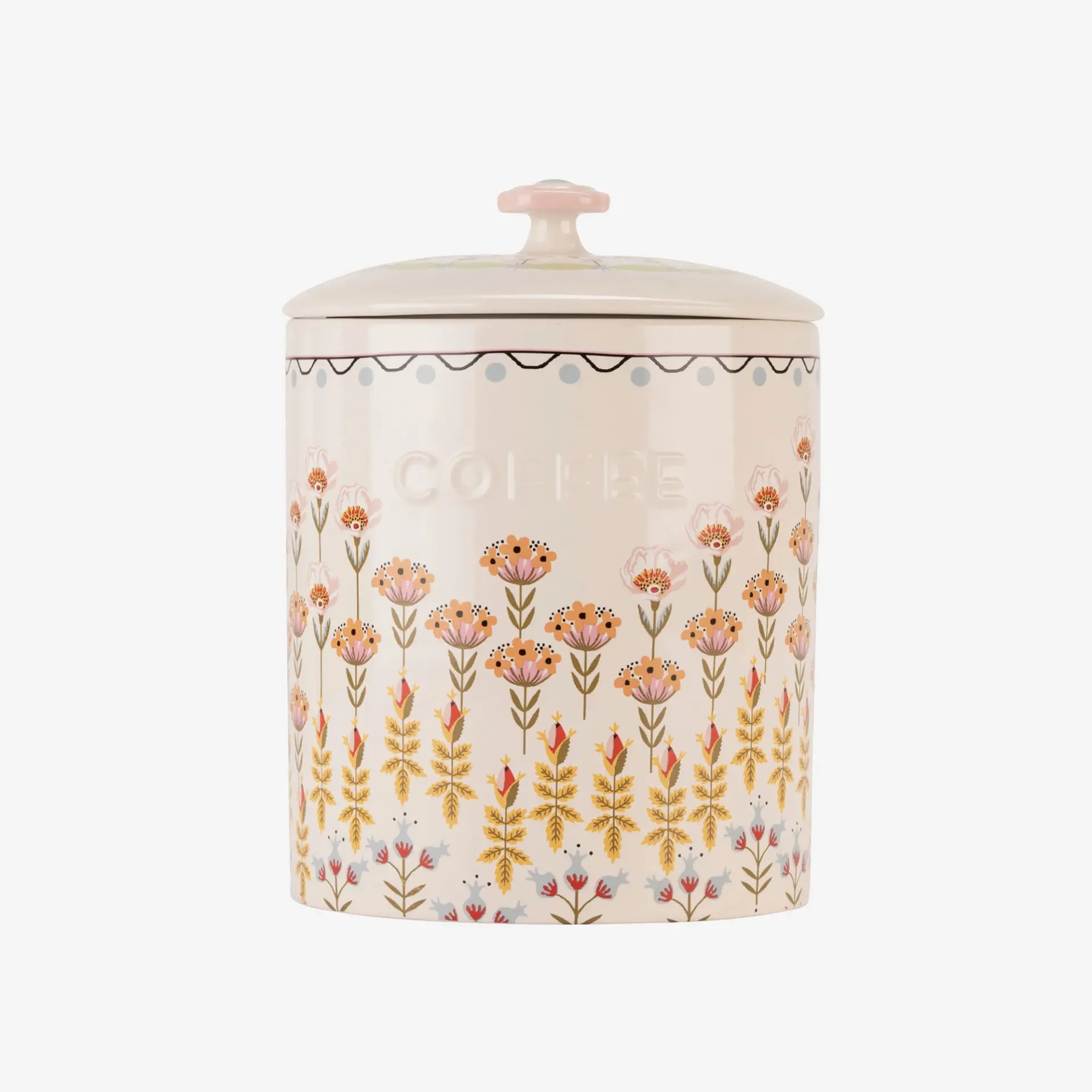 Cath Kidston Painted Stoneware Kahve Saklama Kabı 11X15 Cm