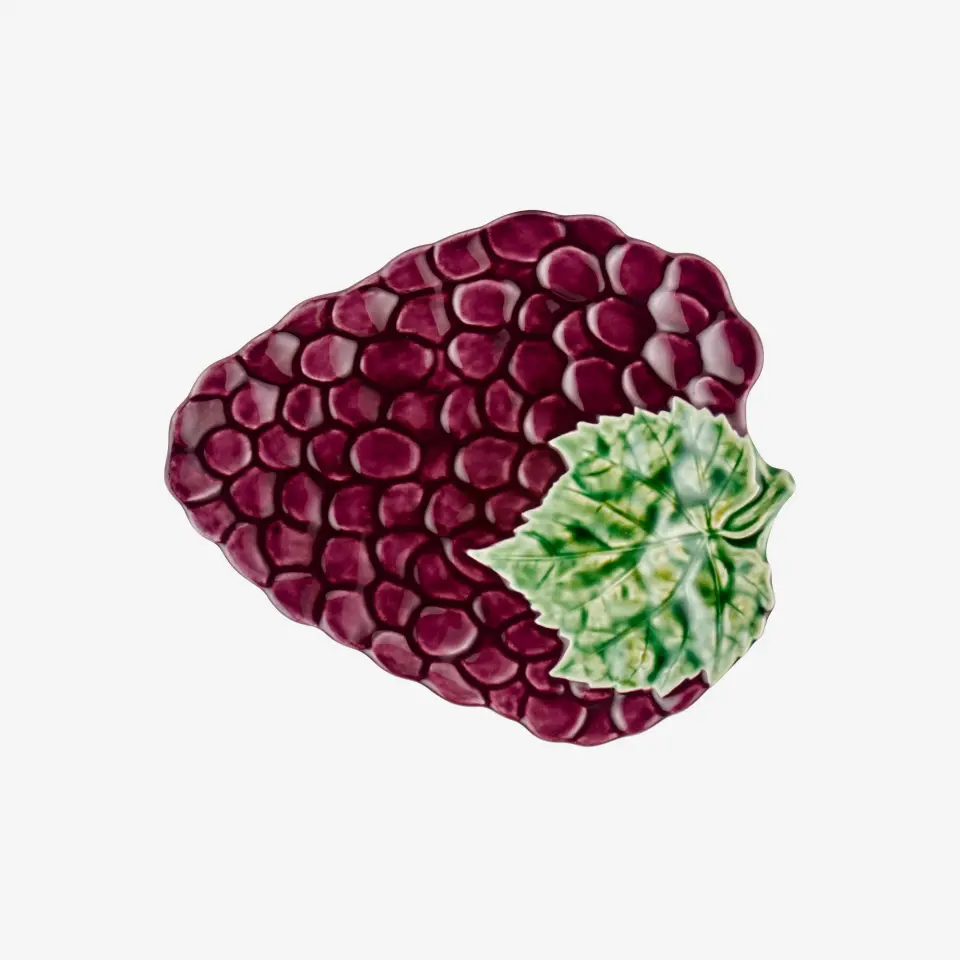 Bordallo Pinheiro  Mor Seramik Servis Tabağı 23 Cm Grapes Collection | by