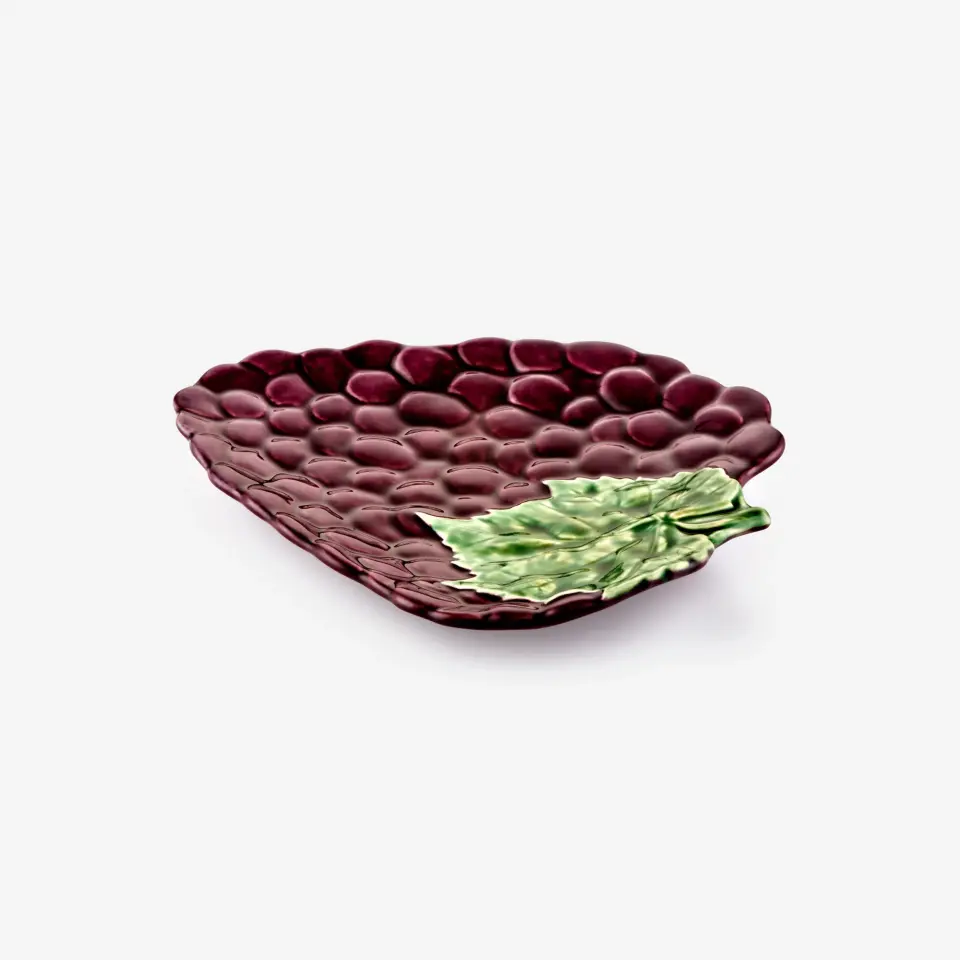 Bordallo Pinheiro  Mor Seramik Servis Tabağı 23 Cm Grapes Collection | by