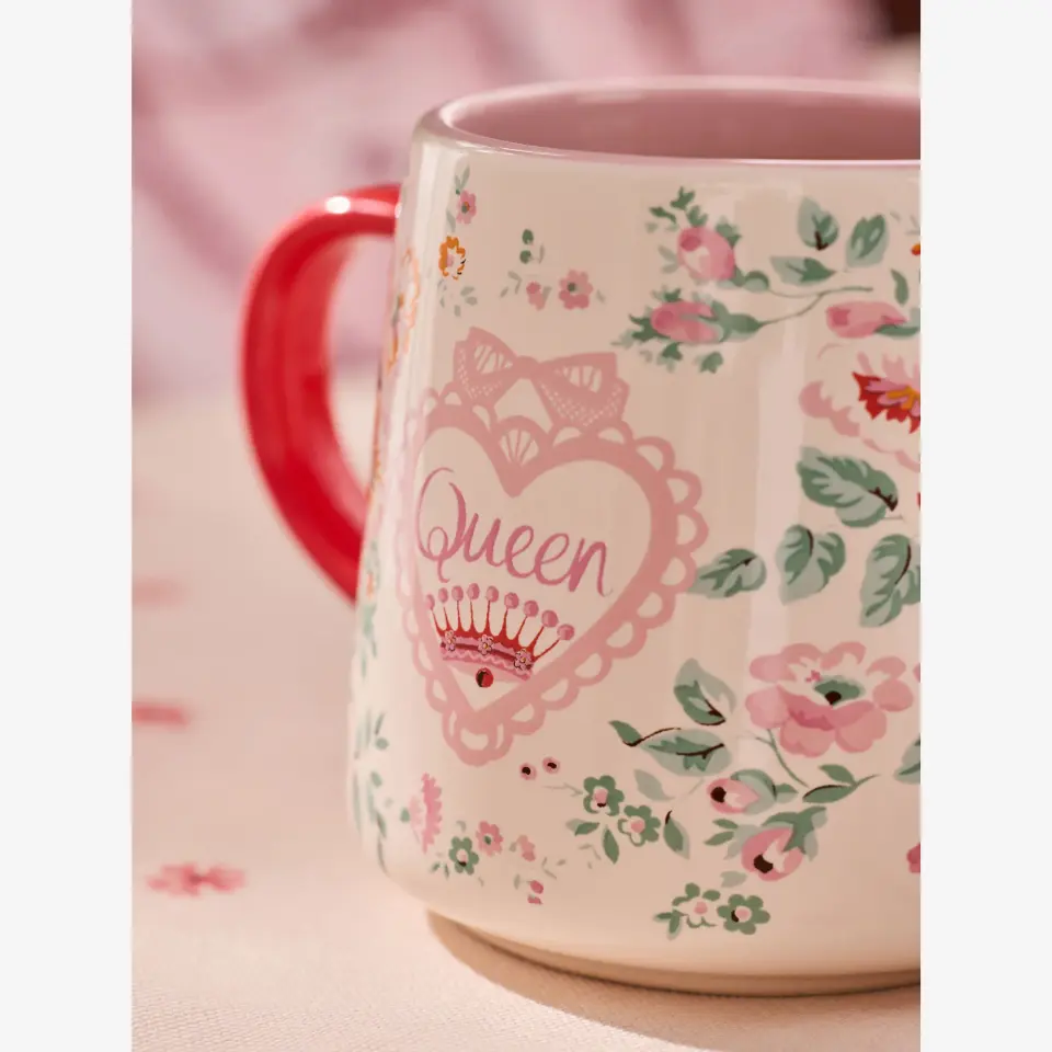 Cath Kidston Pembe Stoneware Kupa 340 Ml Rose Collection