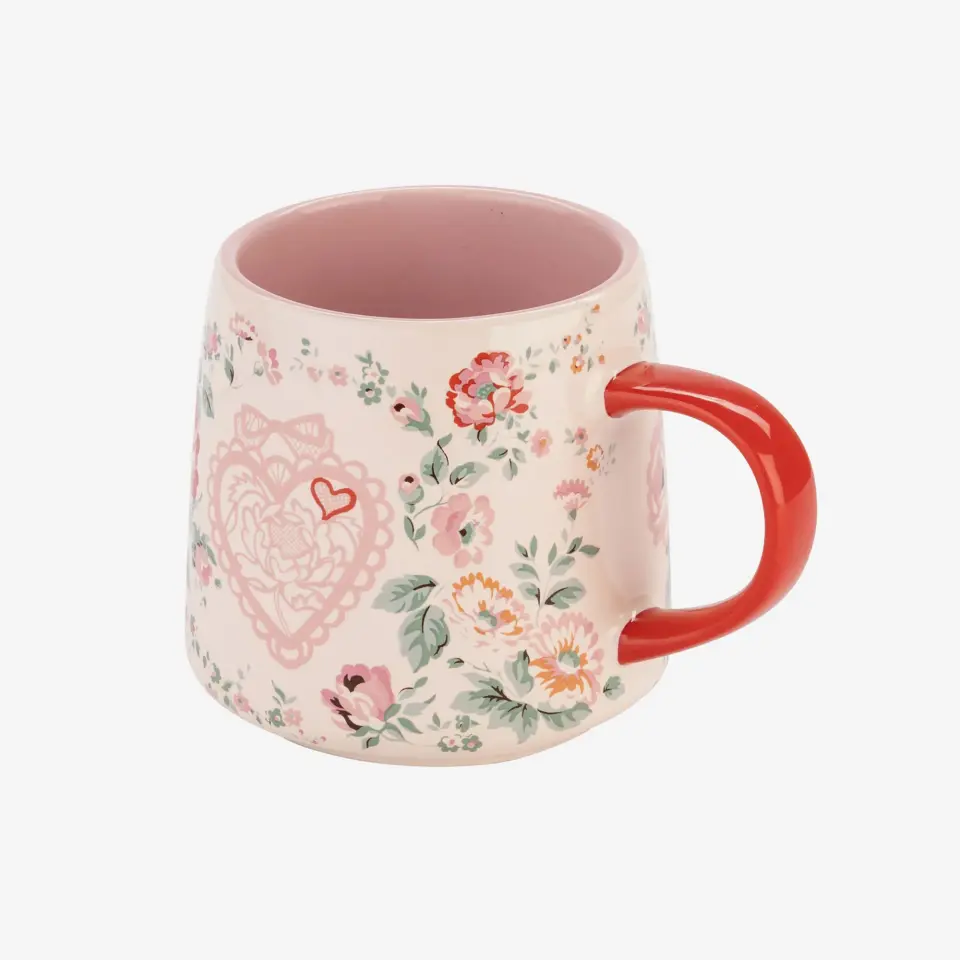 Cath Kidston Pembe Stoneware Kupa 340 Ml Rose Collection
