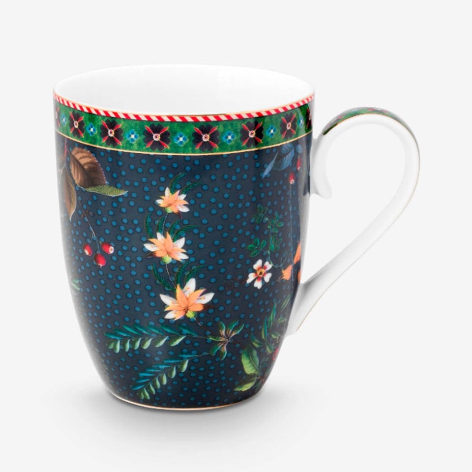 Mavi Porselen Kupa Seti 350 Ml Berry Blues Collection by Pip Studio