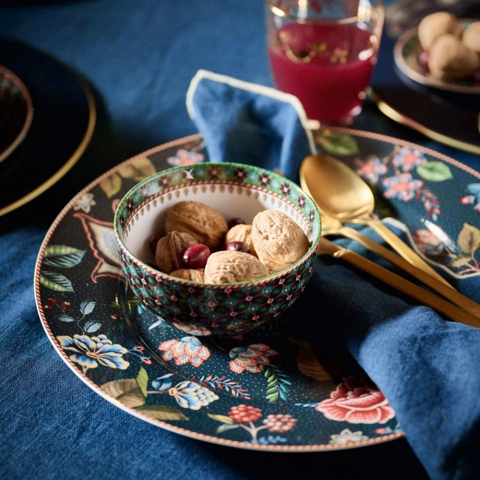 Yeşil Porselen Kase 12 Cm Berry Blues Collection by Pip Studio