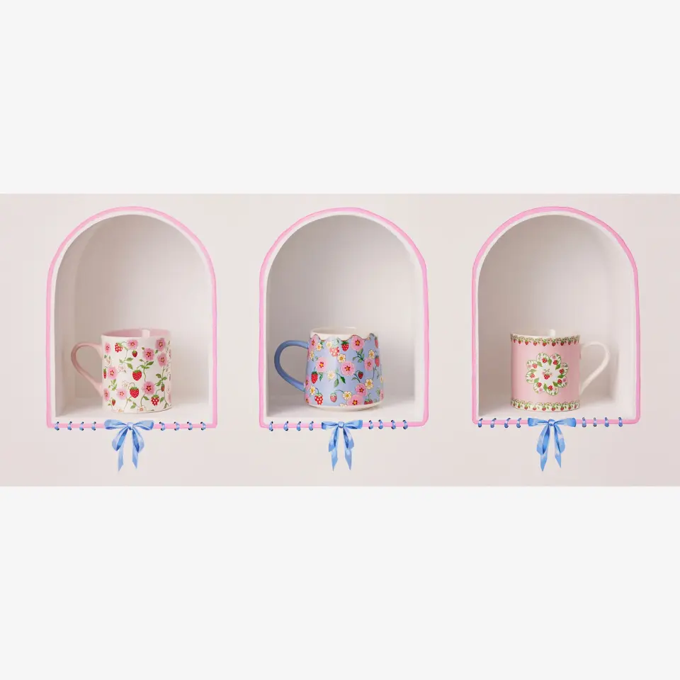 Cath Kidston Mavi Stoneware Kupa 340 Ml StrawberryCollection