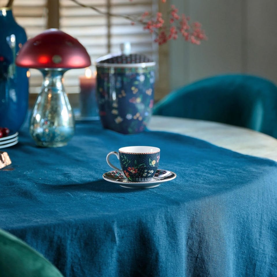 Mavi Porselen Kahve Fincanı 120 Ml Berry Blues Collection by Pip Studio