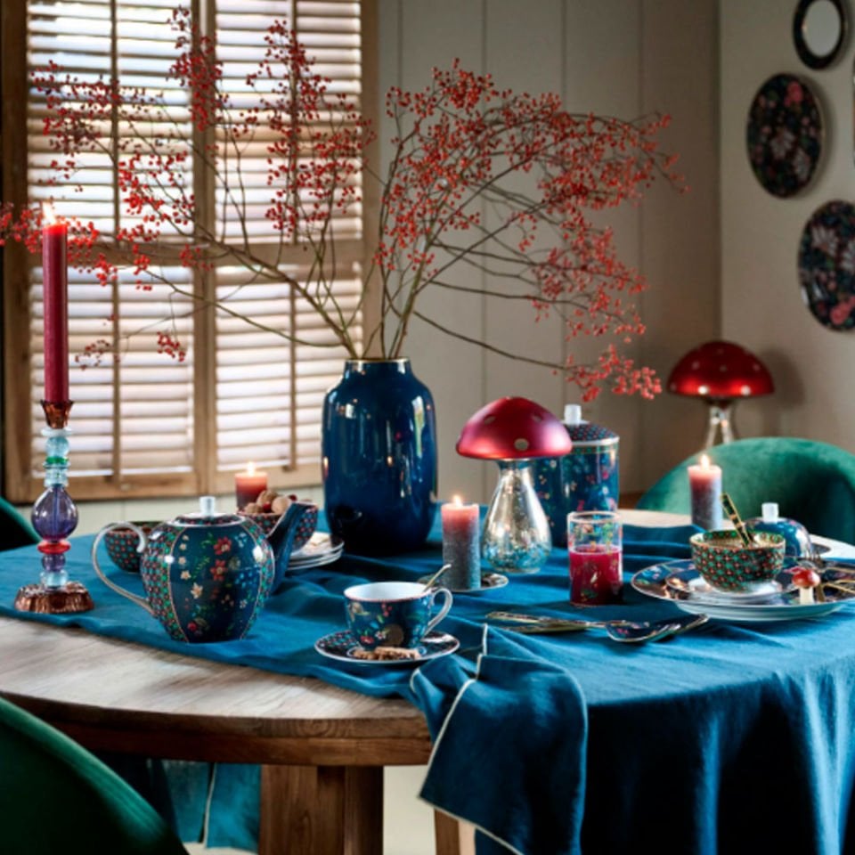 Mavi Porselen Çay Fincanı 280 Ml Berry Blues Collection by Pip Studio