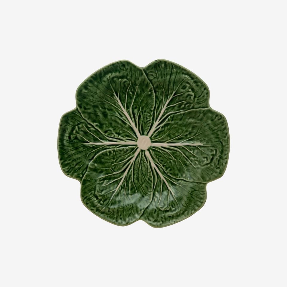 Bordallo Pinherio Yeşil Seramik Yemek Tabağı 26,5 Cm Cabbage Collection