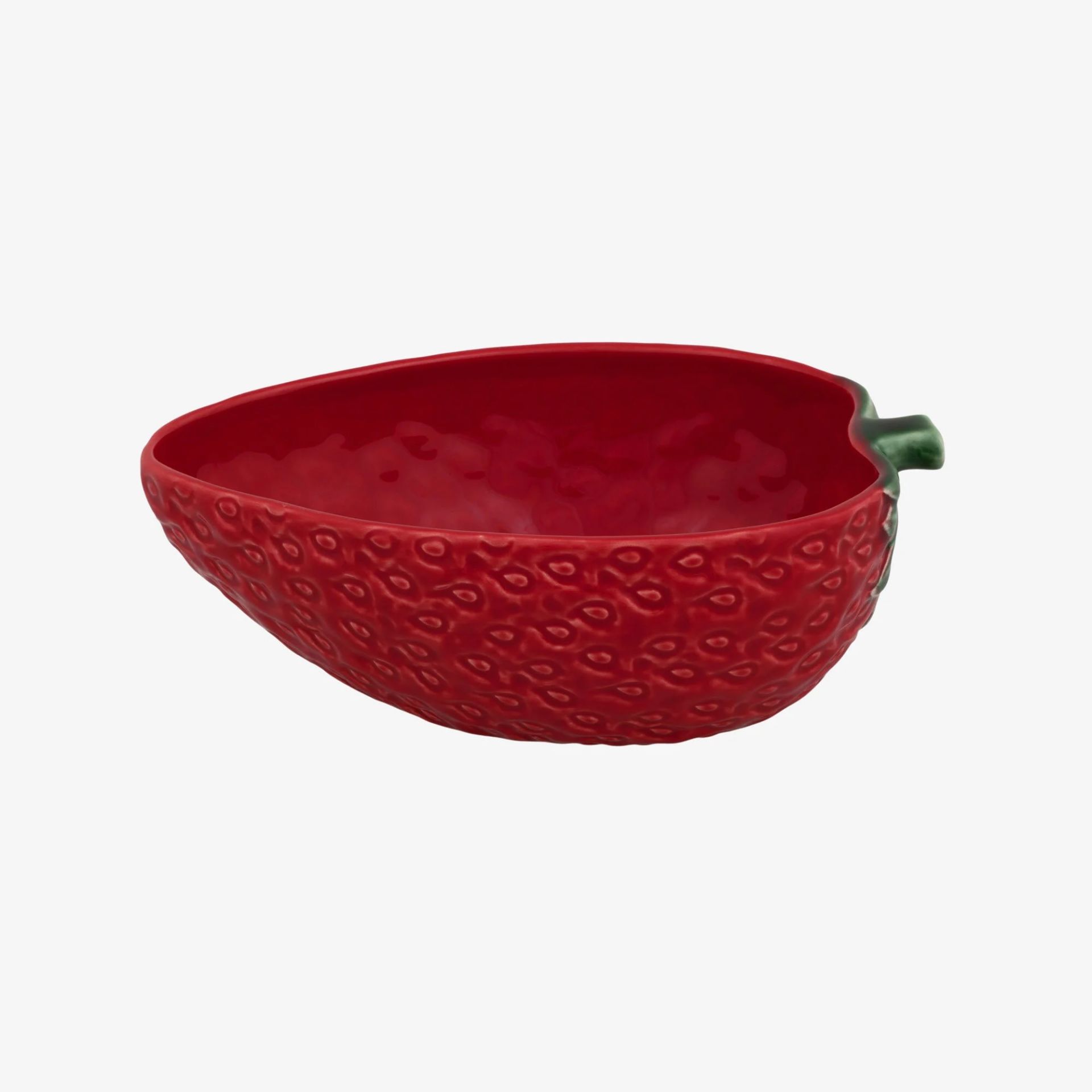 Kırmızı Seramik Servis Kasesi 24 Cm Strawberries Collection by Bordallo Pinherio