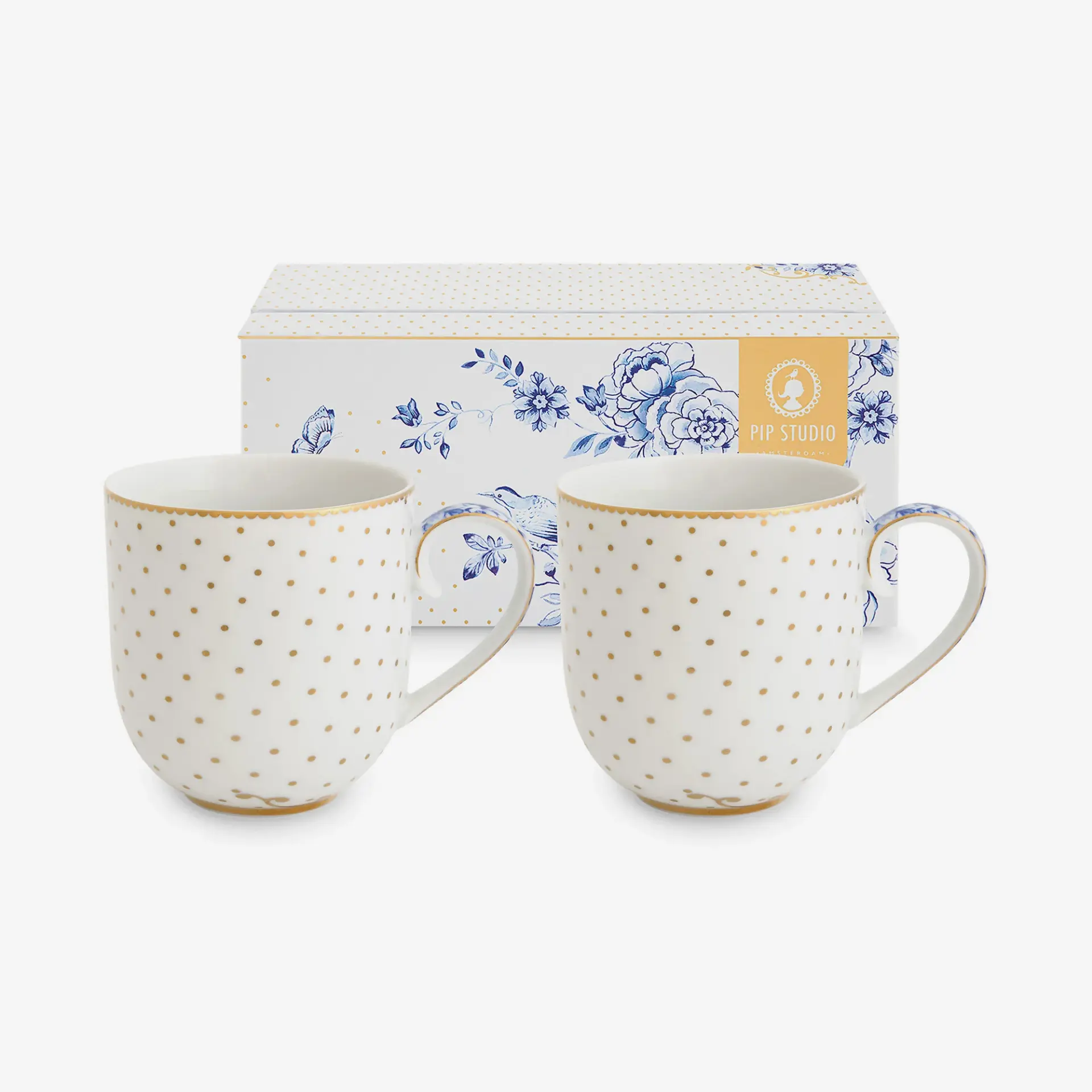 Pip Studio Royal White Collection Porselen Kupa Seti 200 Ml