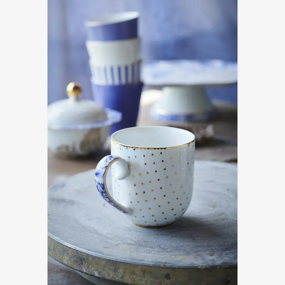 Pip Studio Royal White Collection Porselen Kupa Seti 200 Ml