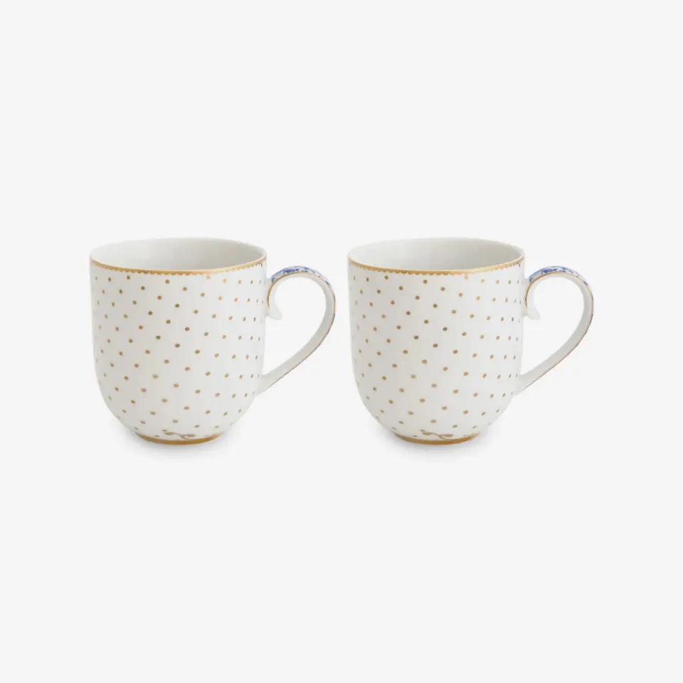 Pip Studio Royal White Collection Porselen Kupa Seti 200 Ml
