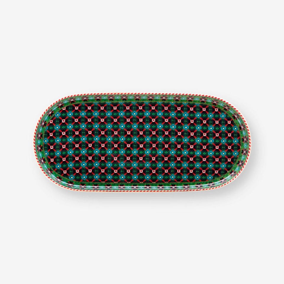 Yeşil Porselen Servis Tabağı 25 Cm Berry Blues Collection by Pip Studio