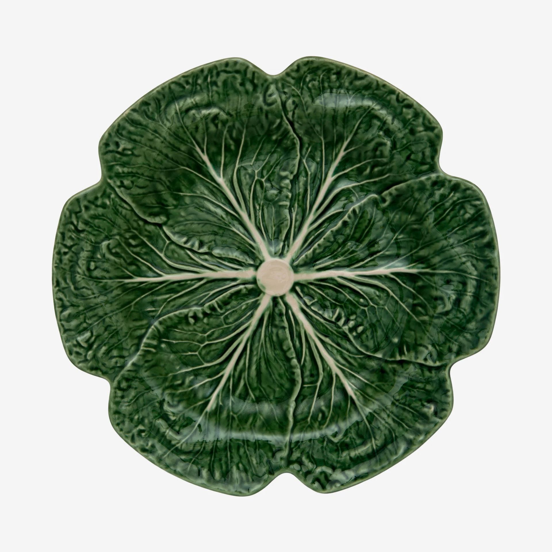 Bordallo Pinherio Yeşil Seramik Servis Tabağı 30,5 Cm Cabbage Collection