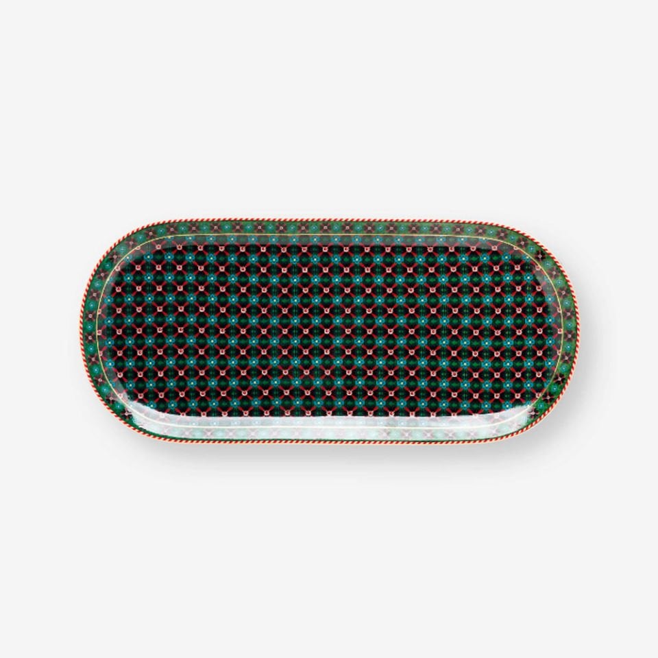 Yeşil Porselen Servis Tabağı 33 Cm Berry Blues Collection by Pip Studio