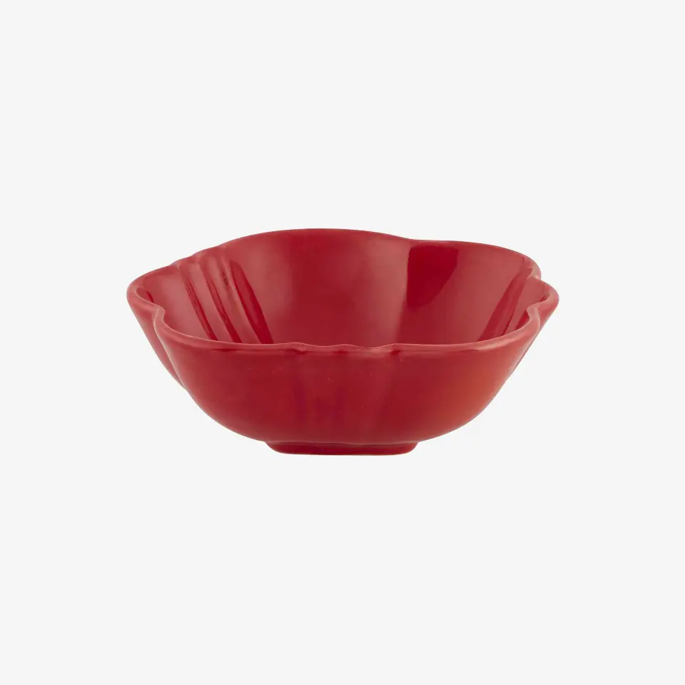 Bordallo Pinheiro Kırmızı Seramik Çorba Kasesi 13 Cm