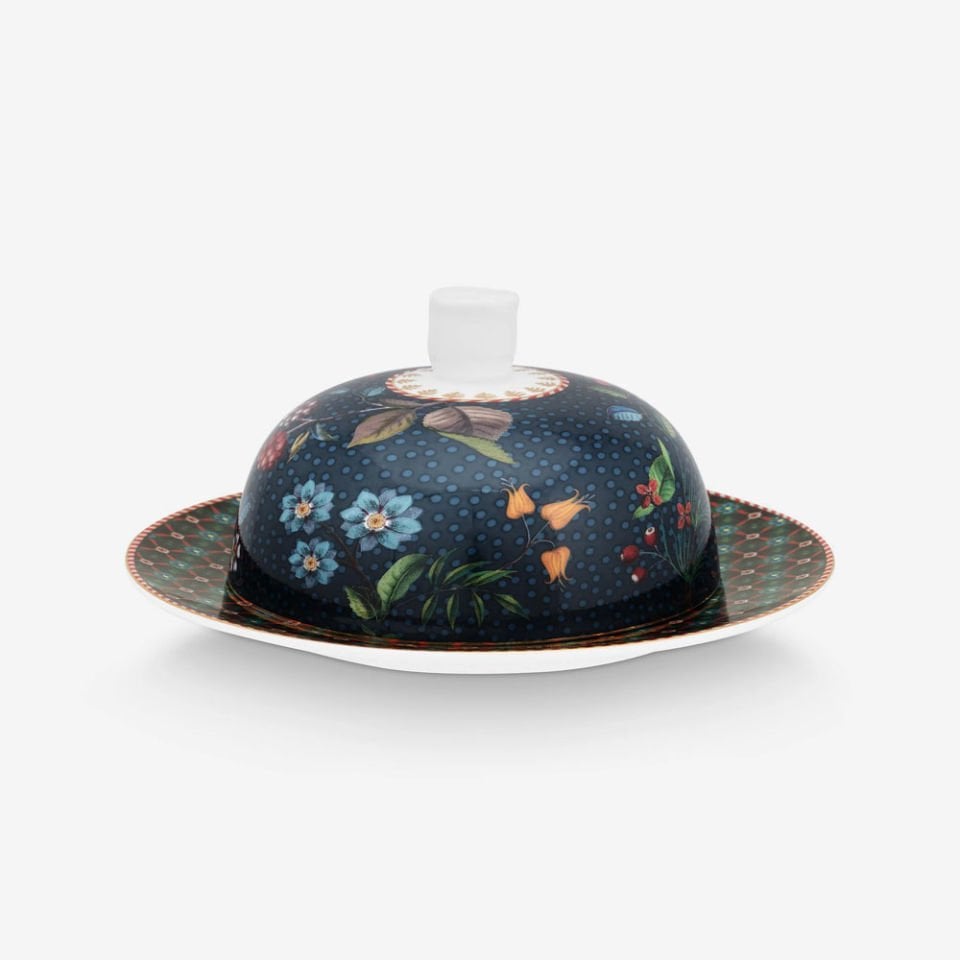 Mavi Porselen Tereyağlık 17 Cm Berry Blues Collection by Pip Studio