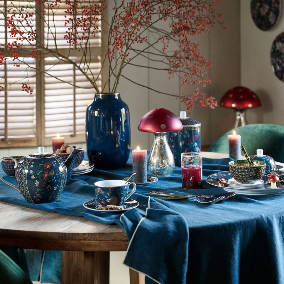 Mavi Porselen Kahvaltı Seti Berry Blues Collection by Pip Studio