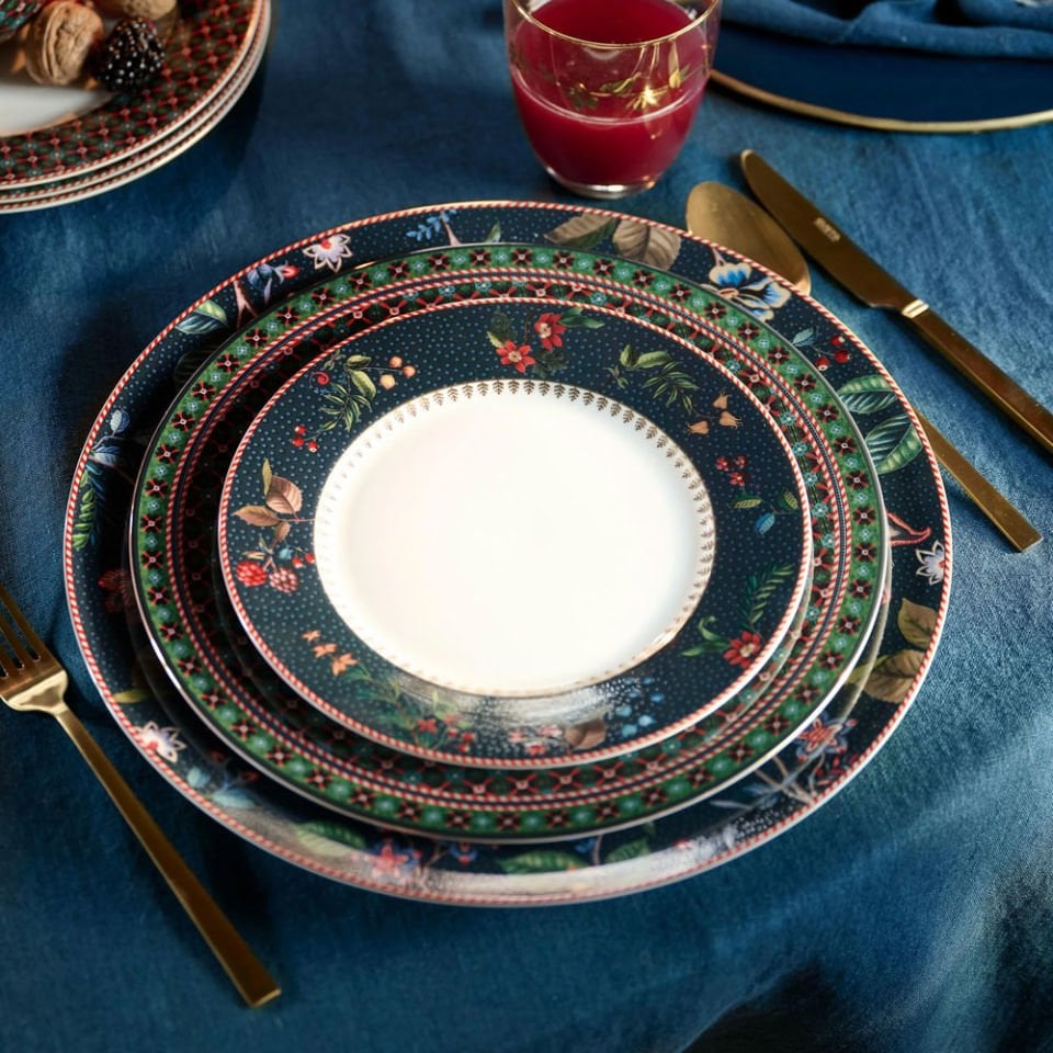 Mavi Porselen Kahvaltı Seti Berry Blues Collection by Pip Studio