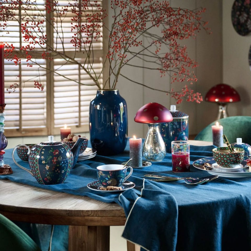 Şeffaf Cam Su Bardağı 250 Ml Berry Blues Collection by Pip Studio