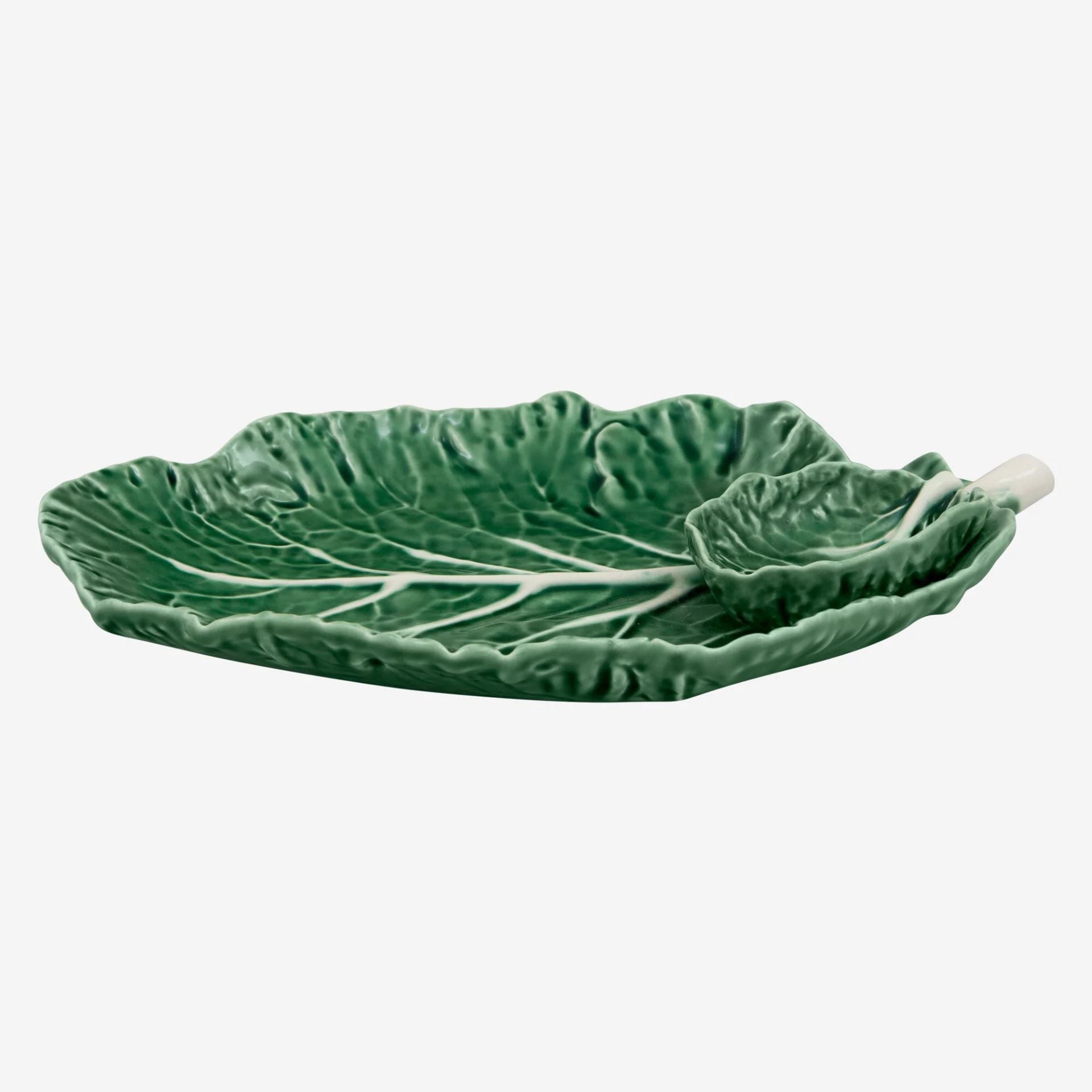 Bordallo Pinherio Yeşil Seramik Servis Tabağı 28 Cm Cabbage Collection