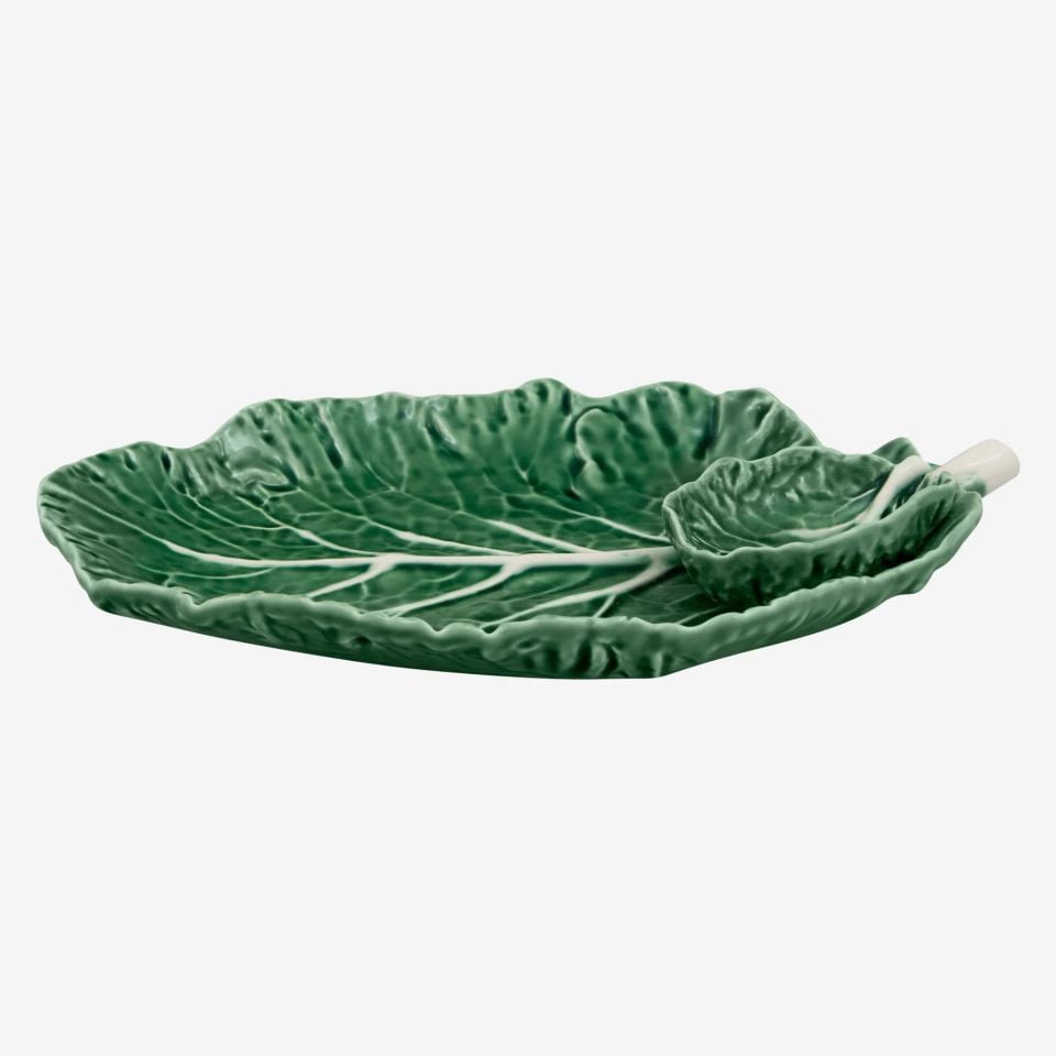 Bordallo Pinherio Yeşil Seramik Servis Tabağı 28 Cm Cabbage Collection