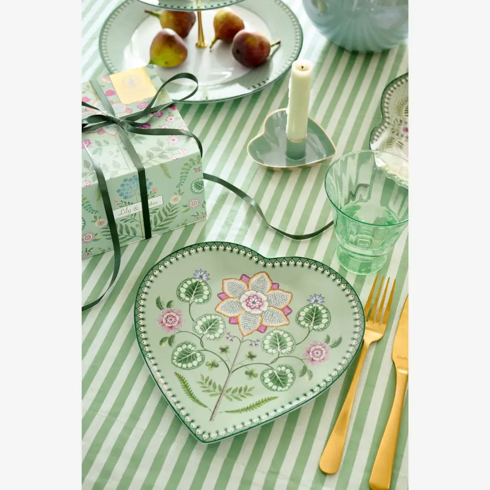 Pip Studio Yeşil Porselen Servis Tabağı 21,5 Cm