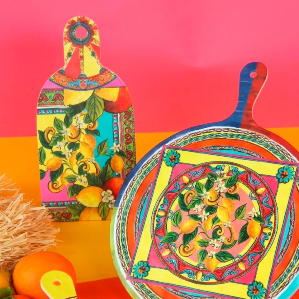 Baci Milano Ortigia Orta Boy Kesme Tahtası 16,5 cm x 34,5 cm