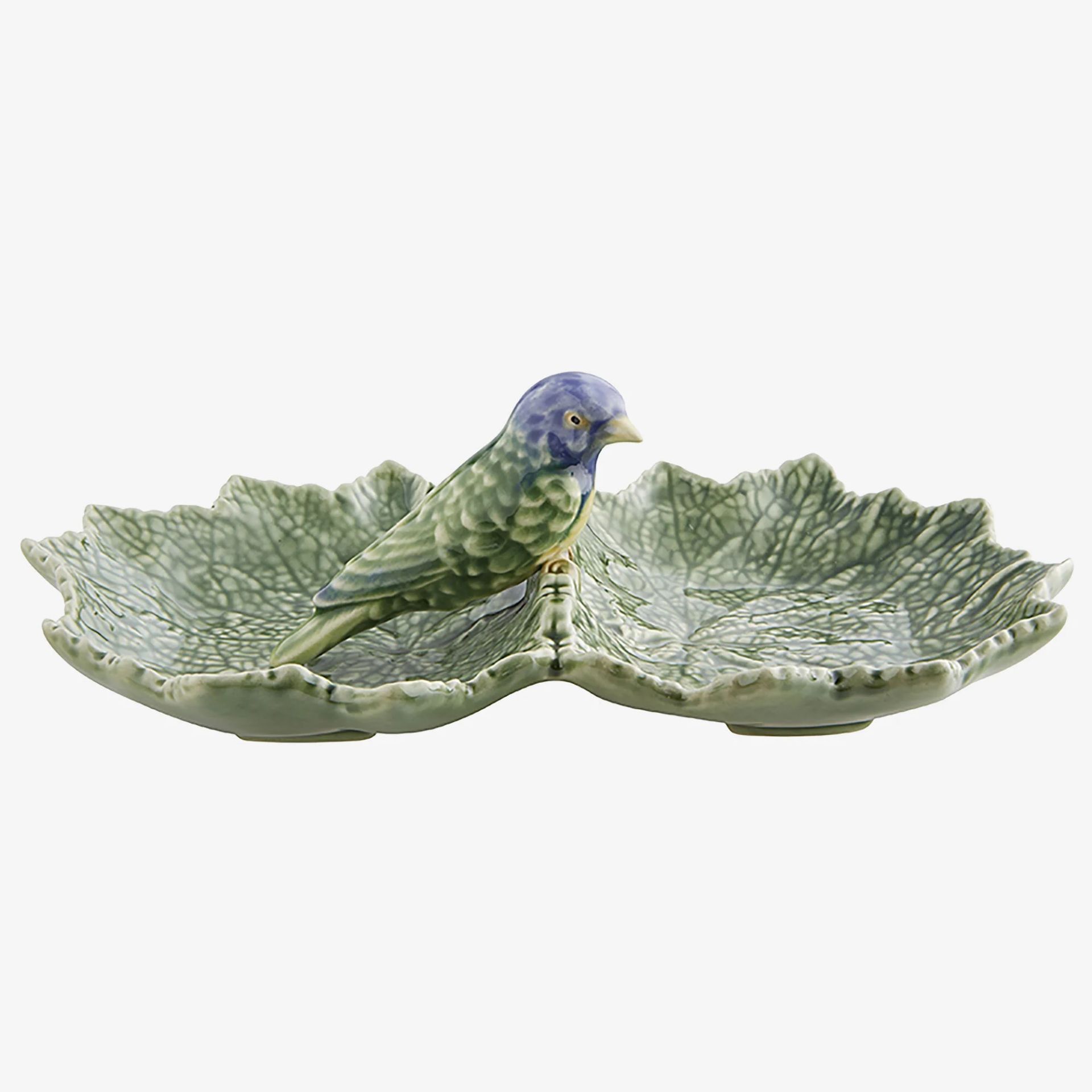Bordallo Pinherio Yeşil Seramik Servis Tabağı 22 Cm Geranium Collection