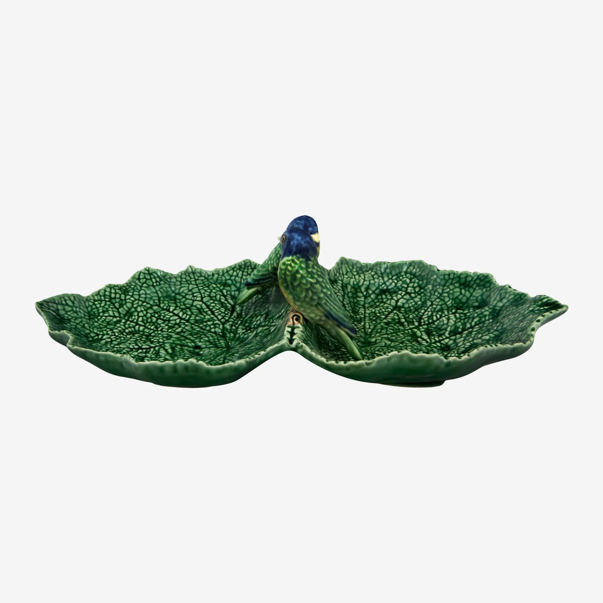 Bordallo Pinherio Yeşil Seramik Servis Tabağı 34 Cm Leaves Collection