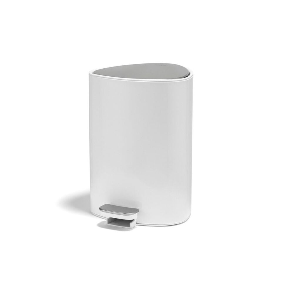 Joseph Joseph EasyStore 5 L Pedallı Çöp Kovası - Beyaz/Çelik