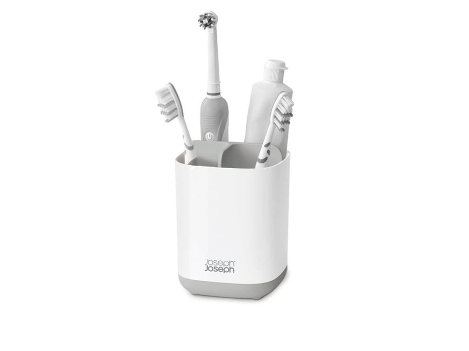 Joseph Joseph Standart Easy-Store Diş Fırçalık - Beyaz/Gri