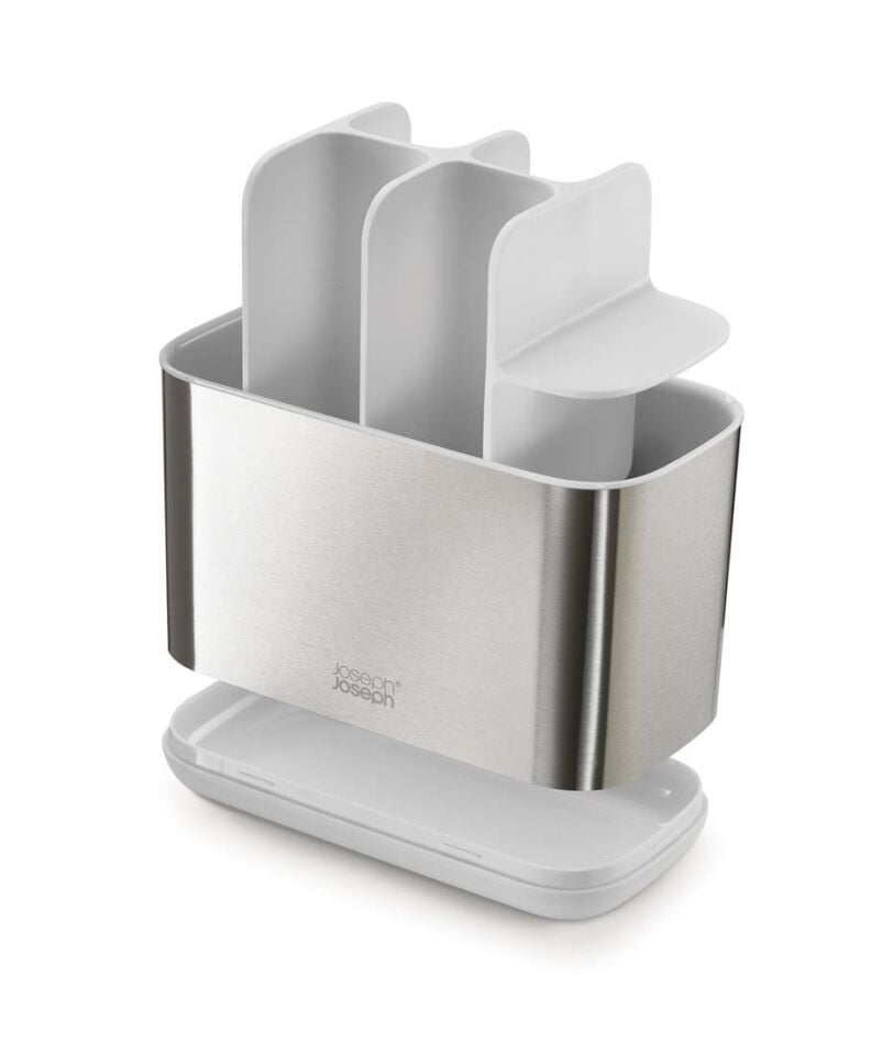 Joseph Joseph Easystore™ Steel Büyük Diş Fırçalık  Beyaz/Gri