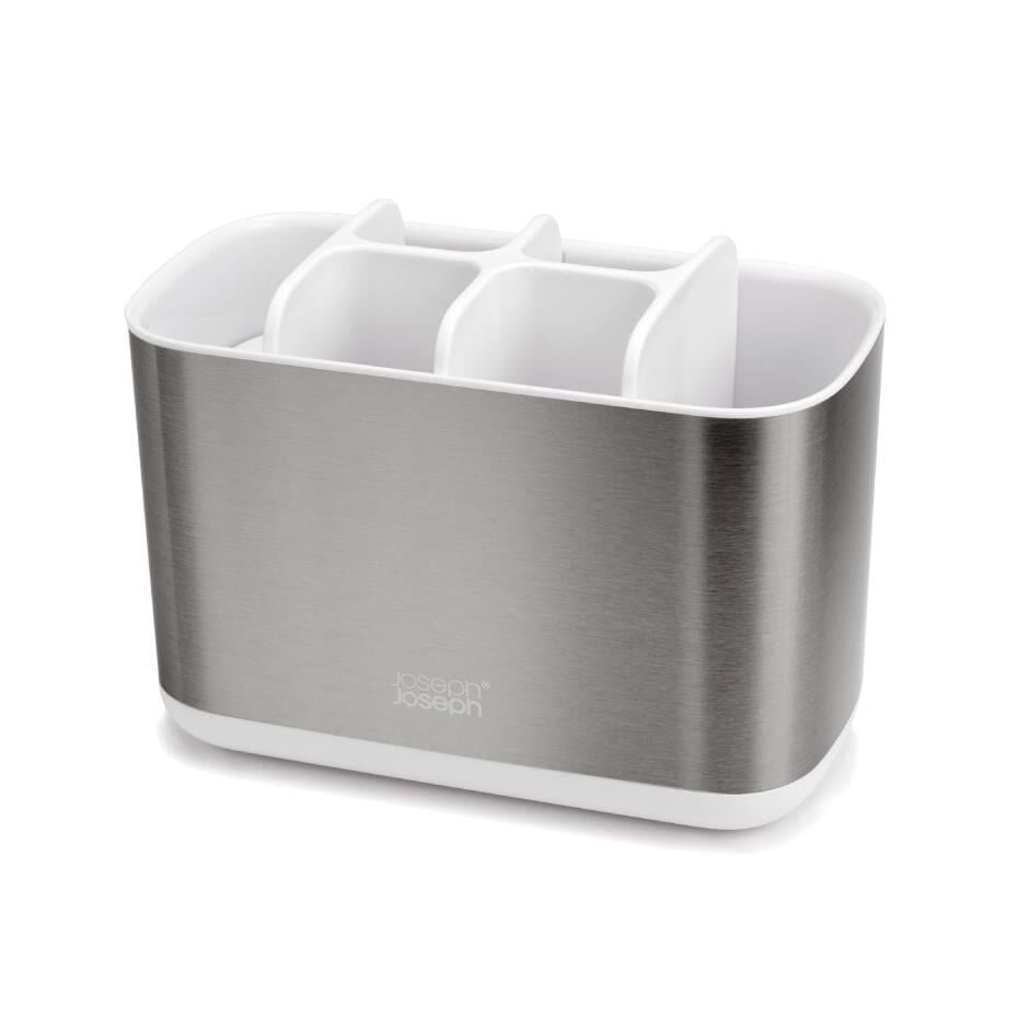 Joseph Joseph Easystore™ Steel Büyük Diş Fırçalık  Beyaz/Gri