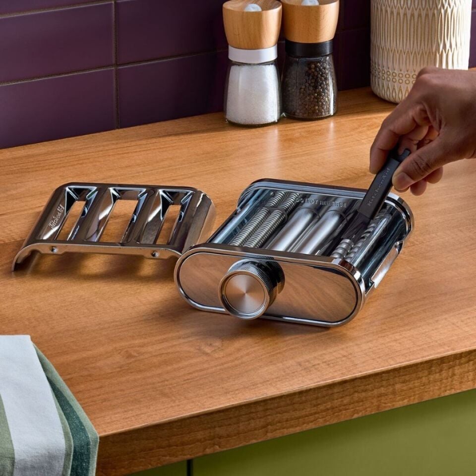 KitchenAid 3in1 Makarna Açma ve Kesme Aparatı Chromed Steel
