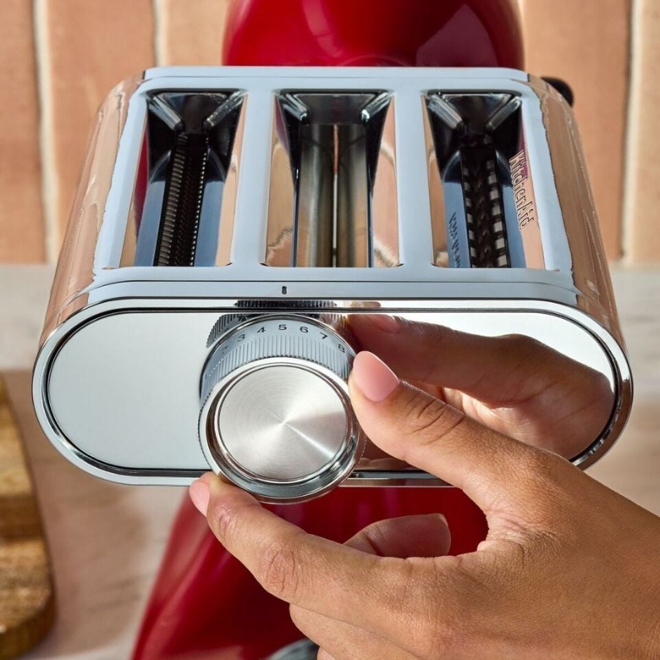 KitchenAid 3in1 Makarna Açma ve Kesme Aparatı Chromed Steel