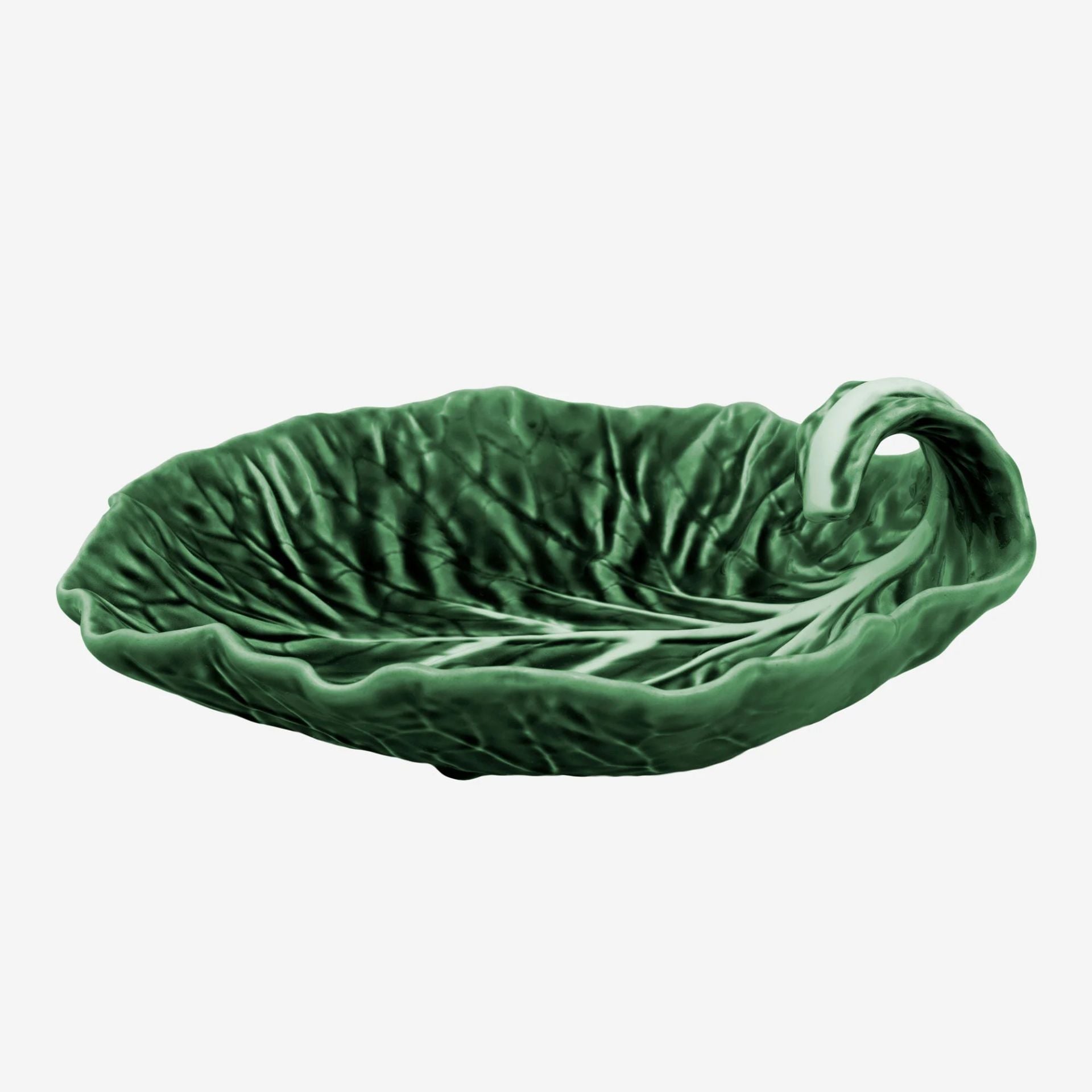 Yeşil Seramik Servis Tabağı 25 Cm Cabbage Collection by Bordallo Pinherio