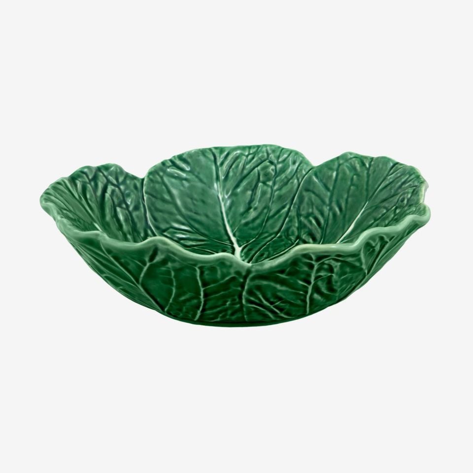 Bordallo Pinherio Yeşil Seramik Servis Kasesi 29 Cm Cabbage Collection
