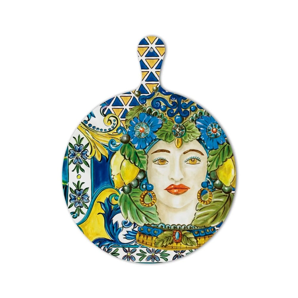 Baci Milano Sicily Kesme Tahtası 32 cm x 42 cm Mavi